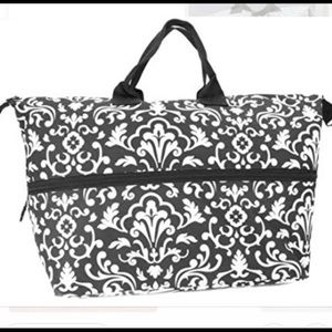 Thirty One Black White Expand Large Tote